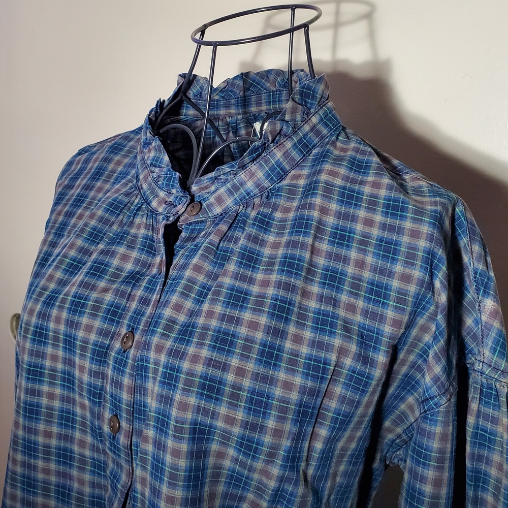 Blue Plaid Women's Shirt